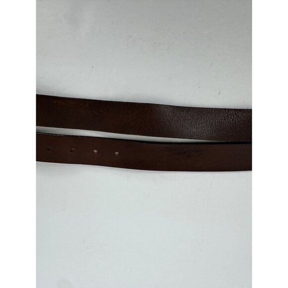 Ted Baker Brown Leather Belt Men's 38in Made in Italy Classic Closet Staple - Picture 5 of 11